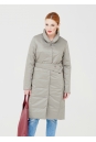 Женское пальто из текстиля с воротником 1000858
