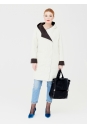 Женское пальто из текстиля с капюшоном 1000867-3