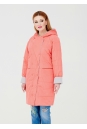 Женское пальто из текстиля с капюшоном 1000868