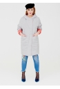 Женское пальто из текстиля с капюшоном 1000868-2