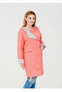 Женское пальто из текстиля с капюшоном 1000868-4