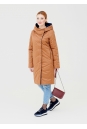 Женское пальто из текстиля с капюшоном 1000869-2