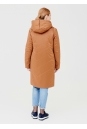 Женское пальто из текстиля с капюшоном 1000869-4