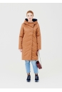 Женское пальто из текстиля с капюшоном 1000869-5