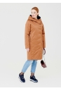 Женское пальто из текстиля с капюшоном 1000869-3