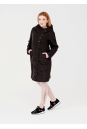 Женское пальто из текстиля с капюшоном 1000871-2