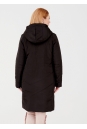 Женское пальто из текстиля с капюшоном 1000871-4
