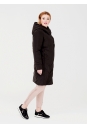 Женское пальто из текстиля с капюшоном 1000871-3