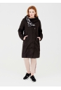 Женское пальто из текстиля с капюшоном 1000871-5