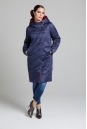 Женское пальто из текстиля с капюшоном 1000881