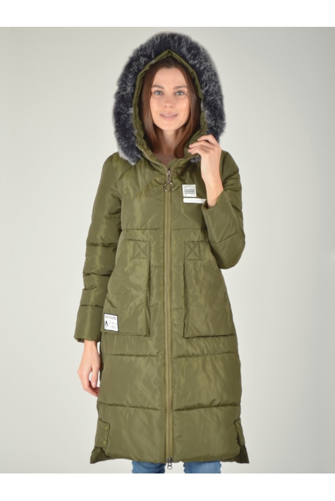 Женское пальто из текстиля  1001015