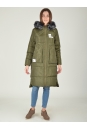 Женское пальто из текстиля  1001015-2