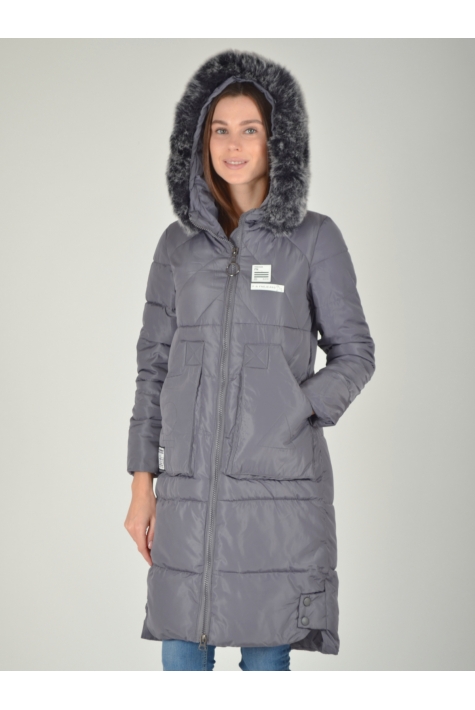 Женское пальто из текстиля  1001016