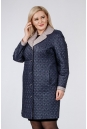 Женское пальто из текстиля с воротником 1001124