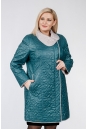 Женское пальто из текстиля с воротником 1001127