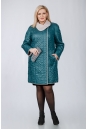 Женское пальто из текстиля с воротником 1001127-2