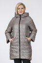 Женское пальто из текстиля с капюшоном 1001175