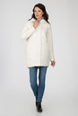 Женское пальто из текстиля с капюшоном 1001180-2