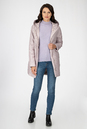 Женское пальто из текстиля с капюшоном 1001181-2