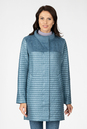 Женское пальто из текстиля без воротника, отделка ангора 1001192