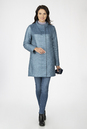Женское пальто из текстиля без воротника, отделка ангора 1001192-2
