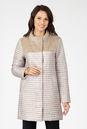 Женское пальто из текстиля без воротника, отделка ангора 1001193