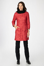 Женское пальто из текстиля с капюшоном 1001213-2
