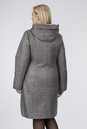 Женское пальто из текстиля с капюшоном 1001214-3