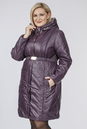 Женское пальто из текстиля с капюшоном 1001219