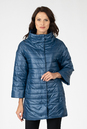 Женское пальто из текстиля с воротником 1001223