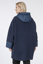 Женское пальто из текстиля с капюшоном 1001232-3