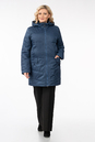 Женское пальто из текстиля с капюшоном 1001241-2