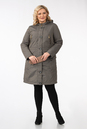 Женское пальто из текстиля с капюшоном 1001251-2