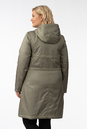 Женское пальто из текстиля с капюшоном 1001253-3