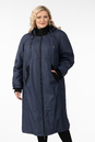 Женское пальто из текстиля с капюшоном 1001258