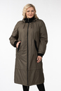 Женское пальто из текстиля с капюшоном 1001259