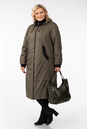 Женское пальто из текстиля с капюшоном 1001259-2