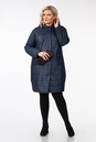 Женское пальто из текстиля с капюшоном 1001270-2