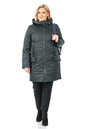 Женское пальто из текстиля с капюшоном 1001291-2
