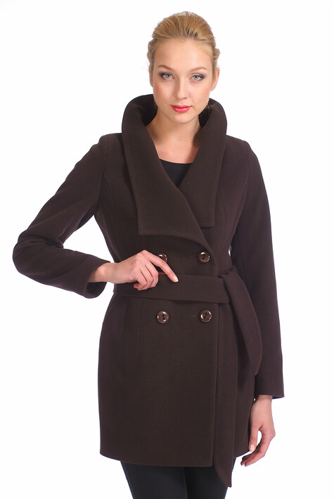Женское пальто с воротником 3000104
