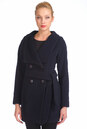 Женское пальто из текстиля с воротником 3000106