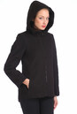Женское пальто из текстиля с капюшоном 3000114