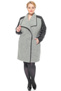Женское пальто из текстиля с воротником 3000234-7 вид сзади