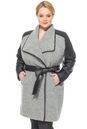 Женское пальто из текстиля с воротником 3000234