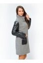 Женское пальто из текстиля с воротником 3000235-2
