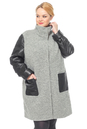 Женское пальто из текстиля с воротником 3000235-7 вид сзади