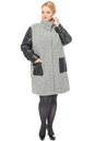Женское пальто из текстиля с воротником 3000235-5 вид сзади