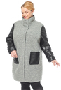 Женское пальто из текстиля с воротником 3000235-7 вид сзади