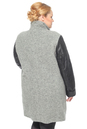 Женское пальто из текстиля с воротником 3000235-4 вид сзади