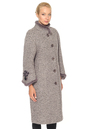 Женское пальто с воротником, отделка норка 3000237